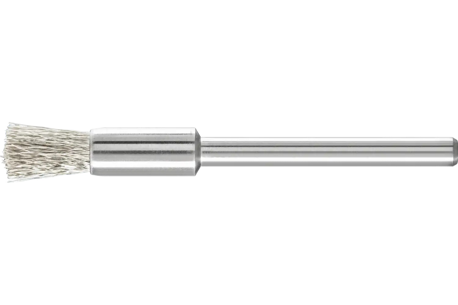 Picture of Pferd Miniature End Brush 1/4" Dia. .005 Stainless Steel 1/8" Stem